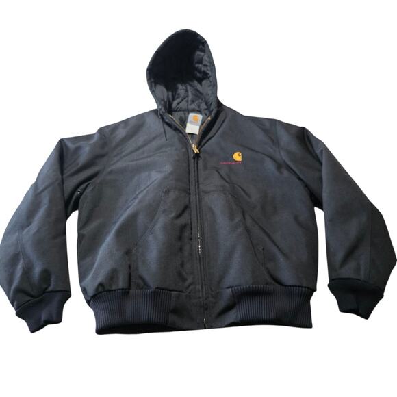 Carhartt R12 Active Jacket – Black – Quilted Lining – Size XL – Workwear Hoodie